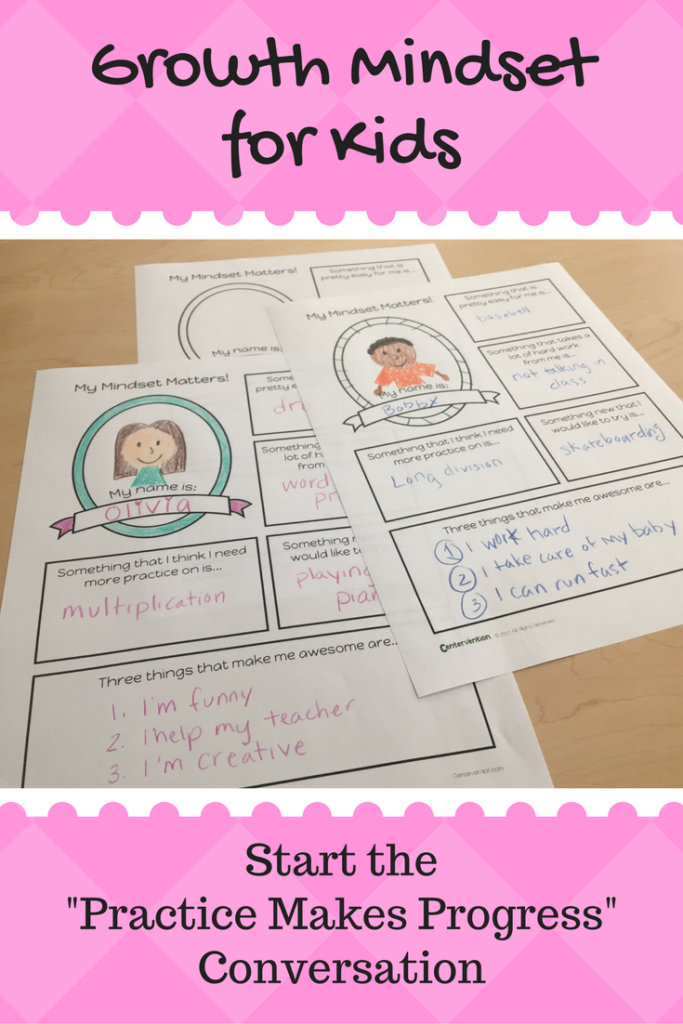 Growth Mindset for Kids growth mindset