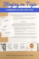 Conversation skills staying on topic