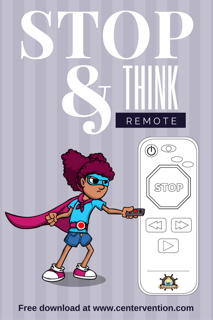 stop&think remote impulse control worksheets