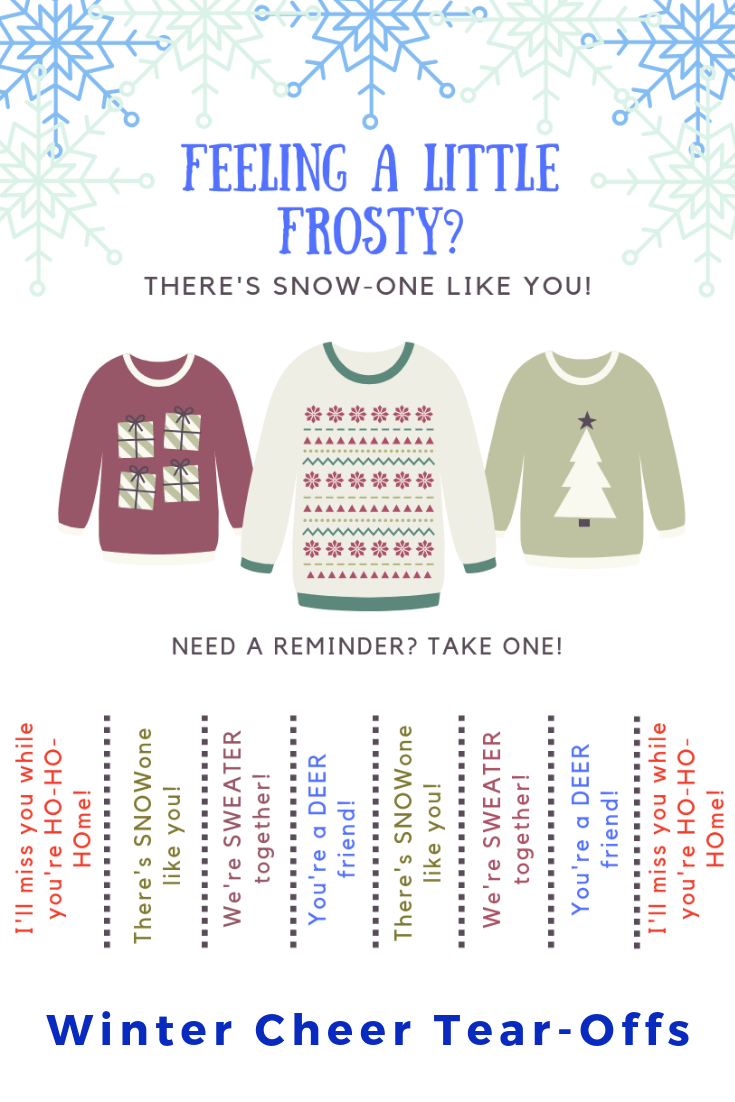 Winter Cheer Tear-Offs
