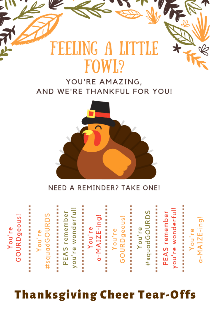 Thanksgiving Cheer Tear-Offs