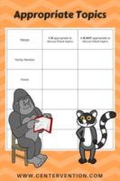 Communication Skills Worksheets: Appropriate and Inappropriate Topics