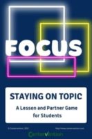 Staying on Topic Activity for Elementary School Students
